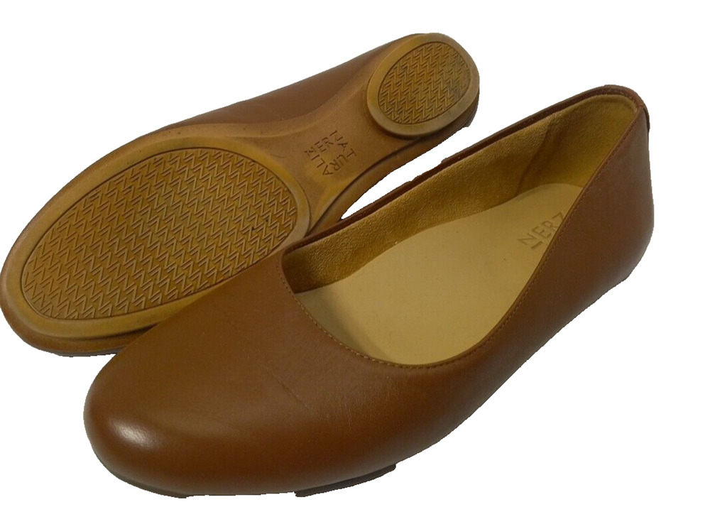 Naturalizer Womens Sz 7.5 N Casual Flats Shoes Brown Slip On